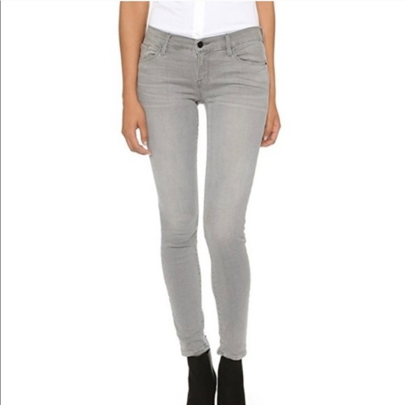 Frame Raw Hem Gray Skinny Jeans (27) - Picture 2 of 13